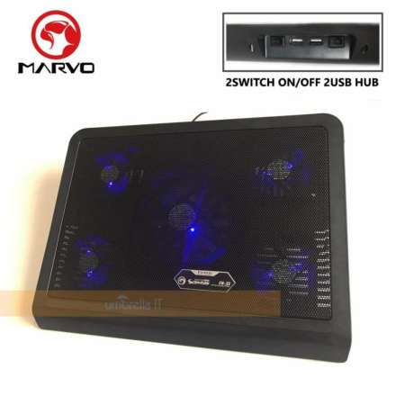 Marvo FN33 Notebook Cooling Pad 5fans พัดลมระบายความร้อนโน๊ตบุ๊ค 5ใบพัด