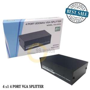 FJGEAR 4 port VGA Splitter อุปกรณ์กระจายสัญญาณเข้า 1 ออก 4 จอ รุ่น VGA-2004