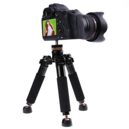 QZSD Q178  By Mastersat  ขาตั้ง และ ฐาน monopod Desktop Mini Tripod Load 3KG Universal 3 Legs Monopod Base Stand Unipod Support for Canon 60D 60D 5D Nikon D90 Sony A58 A7RII DSLR Cameras Video Micro Shooting