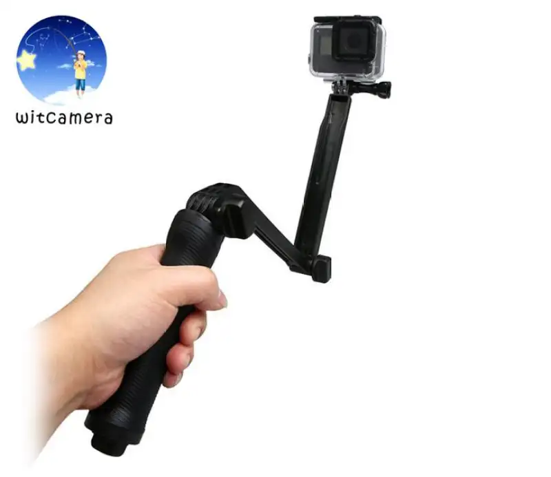 ภาพสินค้า3 Way ไม้เซลฟี่พับได้ ขาตั้ง3ขาในตัว สำหรับโทรศัพท์ และ กล้อง 3 Way Selfie Monopod GoPro Hero 11/10/9/8/7/6/5/4/3+/3 SJCam Yi จากร้าน witcamera บน Lazada ภาพที่ 2