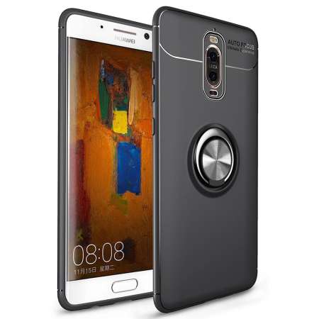 Huawei Mate 9 Pro เคส, RUILEAN 360 Degree Rotating Ring Clip Holder Case (Compatible with Magnetic Car Mount) Resilient TPU Drop Protection Armor Protective Case Cover for Huawei Mate 9 Pro (As Shown)