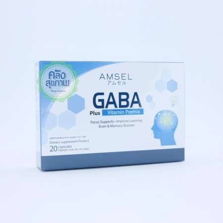 ข้อมูลโปรโมชั่น AMSEL GABA Plus Vitamin Premix (20 Capsules) แอลเซล กาบา
พลัส "เพิ่มสมาธิ กระตุ้นระบบการเรียนรู้ เพิ่มสมาธิ และลดความเครียด" ลดล้างสต๊อกชั่วโมงนี้