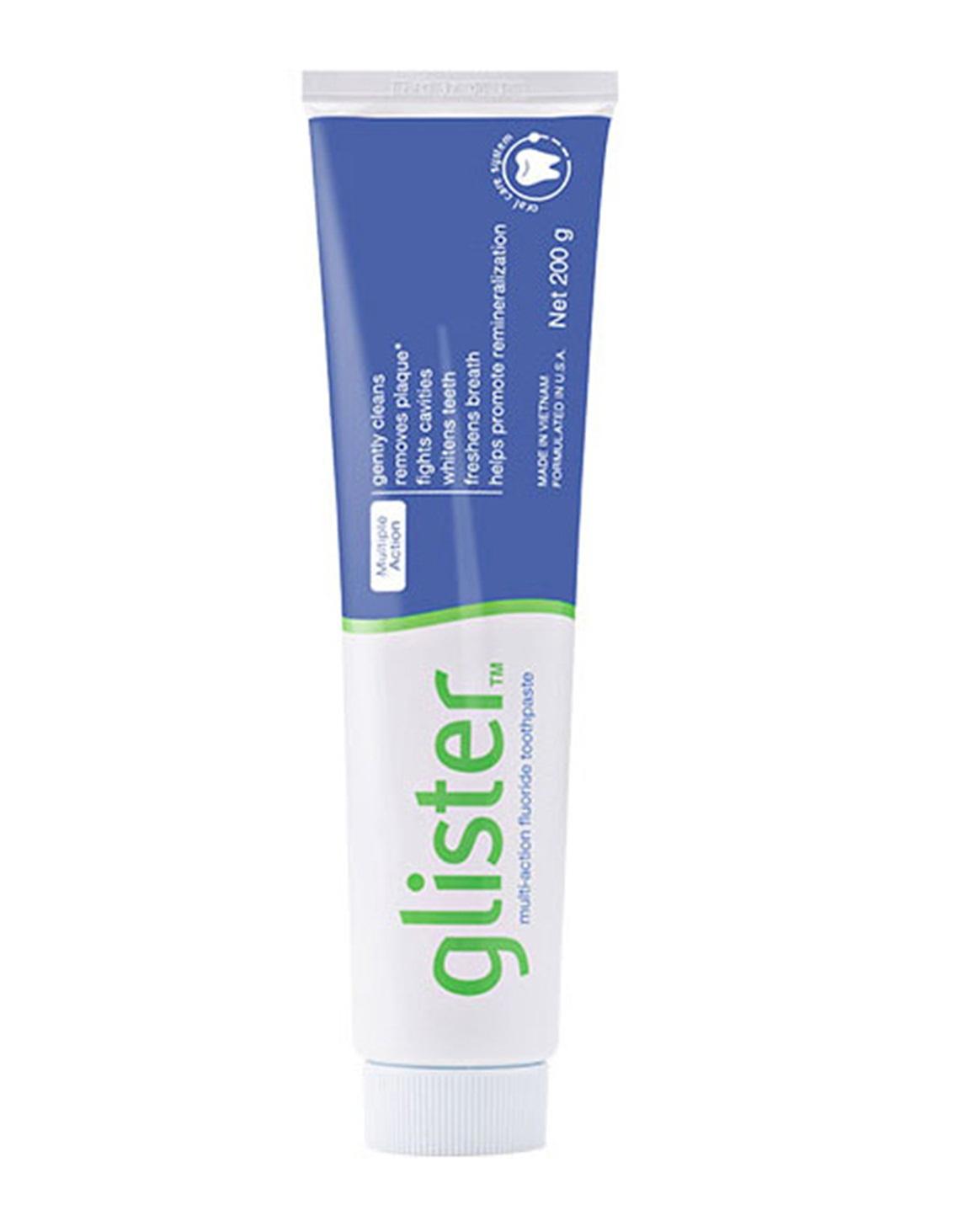 Glister ยาสีฟันกลิสเทอร์ มัลติ-แอ็คชั่น ฟลูออไรด์ (รสมิ้นท์) ขนาด 200 กรัม