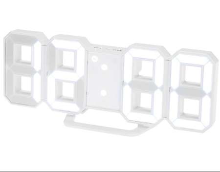 นาฬิกาดิจิตอล LED 3D แขวนผนัง