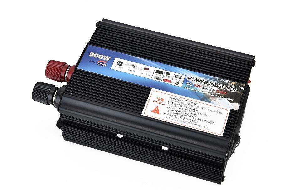 อินเวอร์เตอร์แปลงไฟ POWER INVERTER  DC12V TO AC220-240V  500W