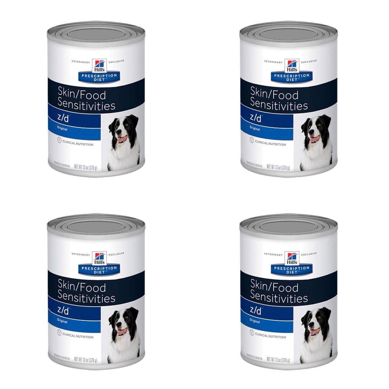 ราคา (4 กระป๋อง) Hill's Science Diet z/d canned อาหารสุนัข ที่มีปัญหา