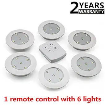 6pcs Led Wireless Kitchen Counter Under Cabinet Closets Lighting