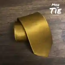 ภาพขนาดย่อของภาพหน้าปกสินค้าเนคไท สีทอง ผ้าไหมเกาหลี มันเงาวาว gold tie จากร้าน Men In Tie บน Lazada ภาพที่ 1