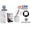 หลอดไฟทรงกระบอก LED DC12V 18W แบบขาหนีบ(ปากคีบ)