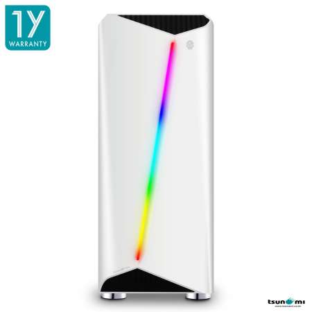 Tsunami Galaxy G7 Transparent Tempered Glass RGB light ATX Gaming Case