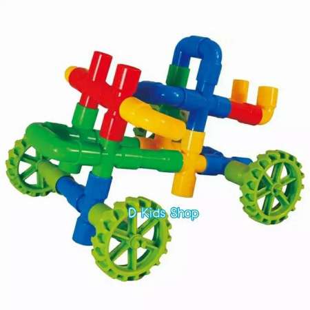 ของเล่น ของเล่นเด็ก Funny Block (รุ่นมีล้อ) ฝึกสมาธิ หลากหลายขนาด หลากสี สีสันหลายสี 