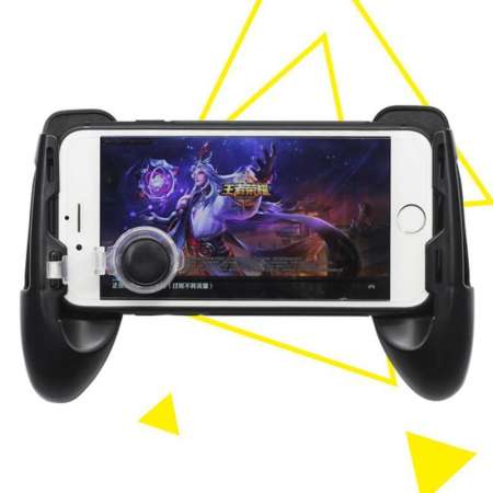 JX CN Mobile Joy จับมือถือ + จอยสติ๊กพับได้ Portable Gamepad JL-01 ช่วยให้จับมือถือถนัดขึ้นเกม PUBG MOBILE / FreeFire / Rules of Survival / ROV