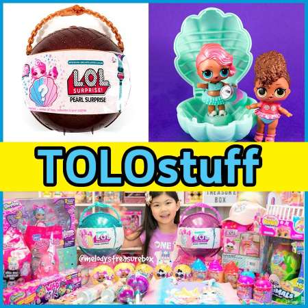 TOLOstuff ไข่ LQL รุ่นเดียวกับ L.O.L.Pearl Surprise (สีทอง) จัดส่งไว้ ฟรีห่อของขวัญ