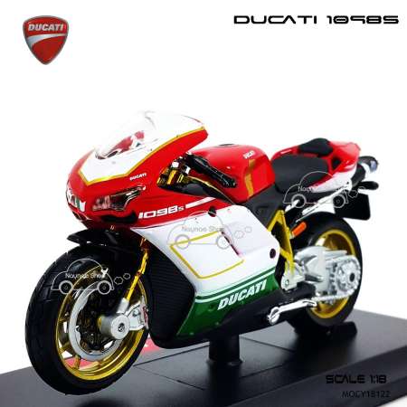 Naynaeshop โมเดล มอเตอร์ไซด์ บิ๊กไบค์ DUCATI 1098S สีแดง (Scale 1:18)