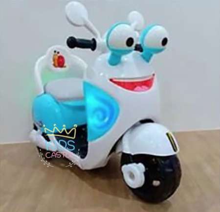 Kids castle รถแบตเตอรี่เด็กนั่งมีเสียงเพลงมีไฟต่อMP3ได้ ลายน้องหอยทาก