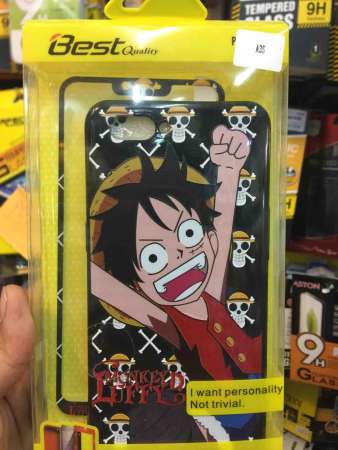 เคส Oppo A3s ประกบหน้าหลังลาย วันพีช(One piece)พร้อมฟิล์มกระจกกันแตกเต็มจอ ลายเดียวกับเคส