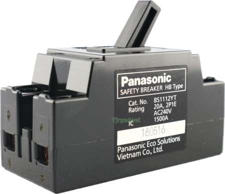 Panasonic (แพ็ค 5 ชิ้น ลด 25%) มินิเบรกเกอร์ มาตรฐาน Safety Breaker 2P 20A 220V มี มอก สวิตส์ ตัดตอนอัตโนมัติ ป้องกัน ไฟเกิน