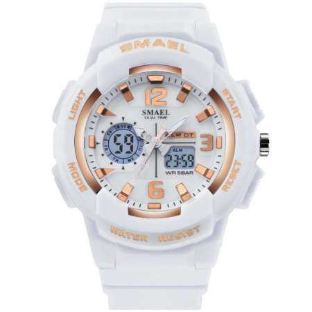 SMAEL นาฬิกาข้อมือผู้หญิง/ผู้ชาย กันน้ำ 100% Sport Digital LED Analog สีสันสุดCool SM1643 SM1645 พร้อมกล่องเหล็ก SMAEL SMAEL นาฬิกาข้อมือผู้หญิง/ผู้ชาย กันน้ำ 100% Sport Digital LED Analog สีสันสุดCool SM1643 SM1645 พร้อมกล่องเหล็ก SMAEL