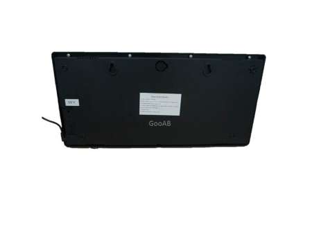 GooAB Shop นาฬิกา LED ติดฝาผนัง แบบบาง ขนาด 18 นิ้ว (ไฟสีเขียว)