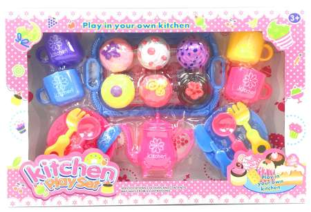 K TOY ชุดเสิร์ฟคัพเค้กจำลอง + พร้อมอุปกรณ์ ขนาด ย 42*ก 6.5*ส 28 ซม
