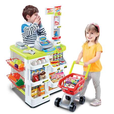 Home Supermarket ชุดของเล่น จำลอง ซุปเปอร์มาเก็ต ไว้ในบ้าน สำหรับคุณหนู ๆ