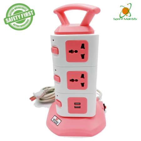 ปลั๊กไฟทรงคอนโด Tower 3 ชั้น เต้าเสียบ 12 จุด 2 USB พร้อม Circuit Breaker สายไฟยาว 3 เมตร Power bar USB สีเขียว (ปลั๊กไฟต่อพ่วง ปลั๊กไฟ USB ปลั๊กไฟ 3 ตา ปลั๊กไฟบ้าน ปลั๊กไฟ toshino ปลั๊กไฟ belkin ปลั๊กไฟพ่วง ปลั๊กไฟคอนโด ปลั๊กไฟทางคอนโด ปลั๊กไฟฟ้า)