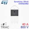 STMicroelectronics TRIAC ไตรแอค 40A 800V (BTA41-800B)