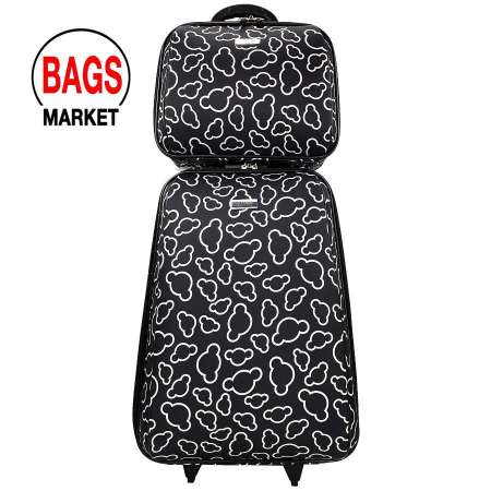 BagsMarket Luggage Wheal กระเป๋าเดินทางเซ็ทคู่ 20/14 นิ้ว Code F7720-1 Micky Mouse (Black)