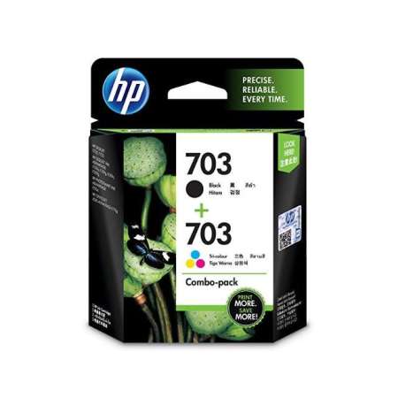 หมึก HP 703 Black / Tri-color Ink Advantage Cartridge, COMBO PACK หมึก HP 703 Black / Tri-color Ink Advantage Cartridge, COMBO PACK