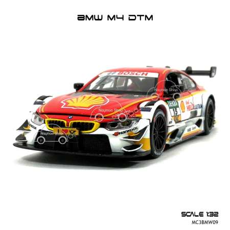 Naynaeshop โมเดลรถ BMW M4 DTM No.15 Shell Helix Ultra สีแดง (Scale 1:32)