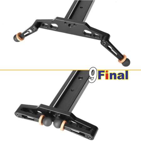 QZSD QH680 รางรถไฟ รางสไลด์ถ่ายรูป ถ่ายวีดีโฮ by 9FINAL 80cm Video Slider Rail Dolly Track For Sony Nikon Canon DSLR camera slider for camera tripod ( ไม่รวม Ball Head) 