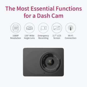 Genuine Xiaomi  กล้องติดรถยนต์  XIAOMI YI ADAS CAMERA Compact  Dash Cam Xiaoyi 130 องศา ENG ROM Support