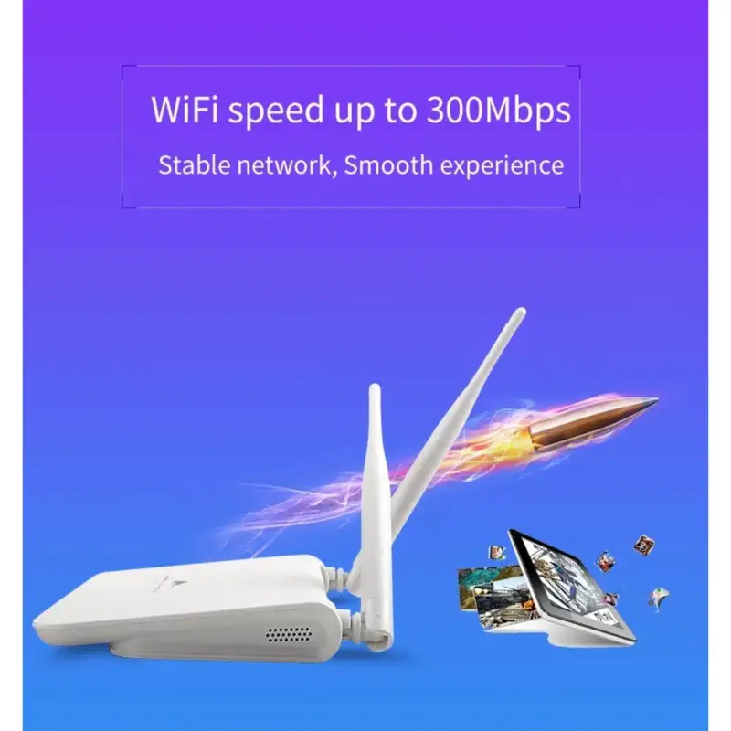 ภาพสินค้า4G เราเตอร์ ใส่ซิมปล่อย Wi-Fi 300Mbps 4G LTE Router รองรับ 4G ทุกเครือข่าย รองรับการใช้งาน Wifi ได้พร้อมกัน 32 users จากร้าน CONNECT SOLUTION & TECHNOLOGY บน Lazada ภาพที่ 6