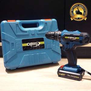 ODIS สว่านกระแทกไร้สาย สว่านกระแทก 3 ระบบ 32V พร้อมแบตเตอรี่ Li-ion 2 ก้อน แท่นชาร์จ และชุดอุปกรณ์ ดอกสว่าน ดอกไขควง