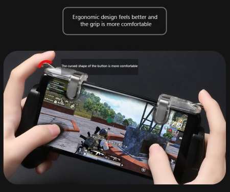 Shopgadgets ปุ่มช่วยยิง ปุ่มกด ปุ่มยิง 4th Gen PubG  Rules of survival Battleground (FFB) Player unknown joystick จอยเล่นเกมส์มือถือ 1คู่ 6 button