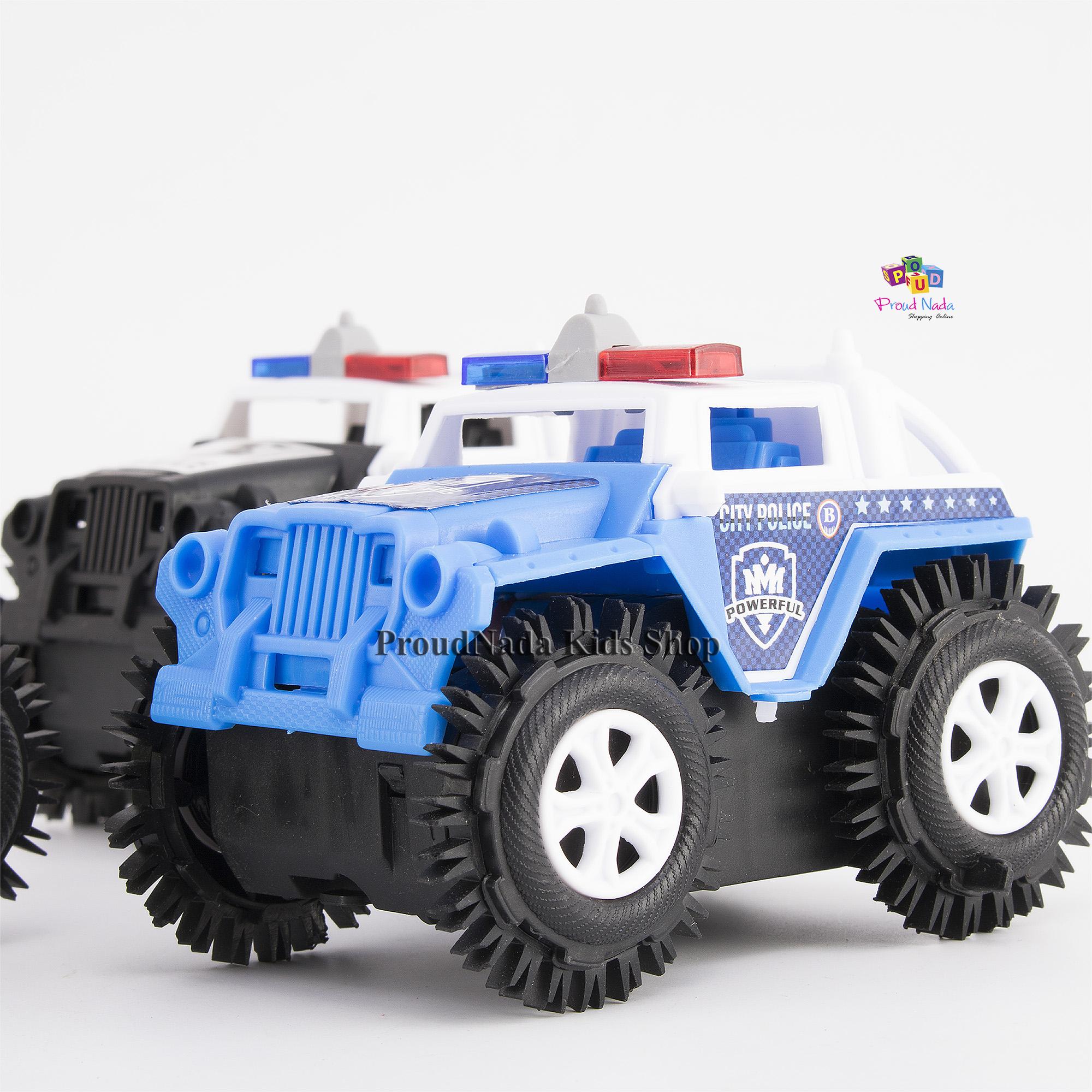 ProudNada Toys ของเล่นเด็กรถตำรวจตีลังกา MEIDIER.toys POLICE TIPPING CAR NP.M11-2