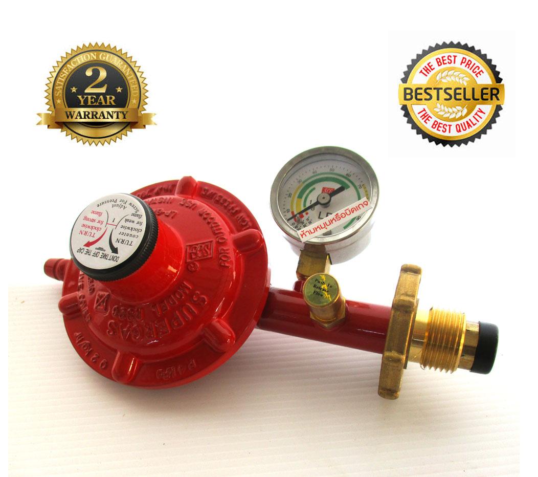 SCG รุ่นR326SP หัวปรับแรงดันแก๊สแบบมีเซฟตี้มีเกจวัดแรงดัน พร้อมสายแก๊ส ...