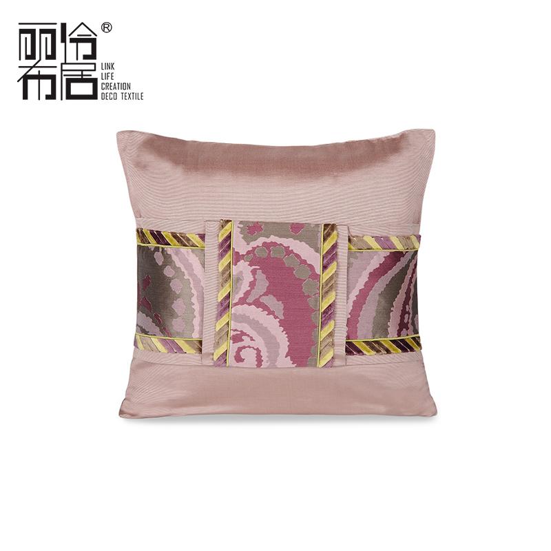 LING HOME DECO TEXTILE Mô Hình Phong Cách Nhật Bản Gối Ôm Mềm Dệt Gia Dụng Thắt Lưng Đệm Tựa Ki-mô-nô Đai Eo Thắt Lưng Vỏ Gối Tựa Kaki Tím