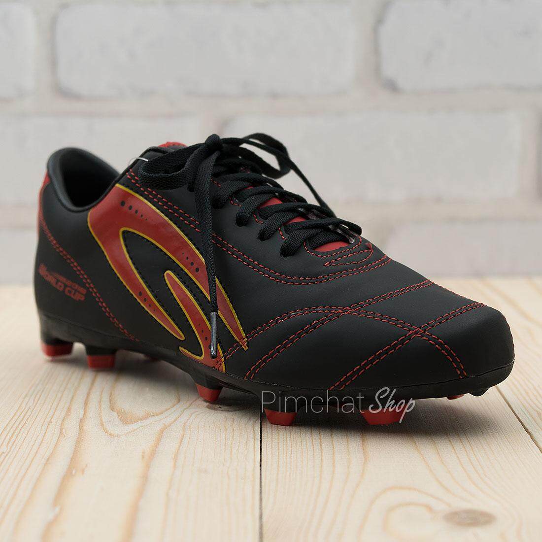 GIGA รองเท้าฟุตบอลเด็ก รองเท้าสตั๊ดเด็ก รุ่น FBG18S (สีดำ)