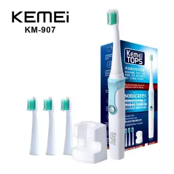 Kemei TOPS แปรงสีฟันไฟฟ้าอุลตร้าโซนิค