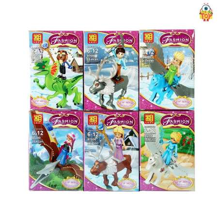 Welo toy - ของเล่นตัวต่อเจ้าชายและเจ้าหญิง Prince and Princess Mini Figure 6 แบบ No.Lezi 97000