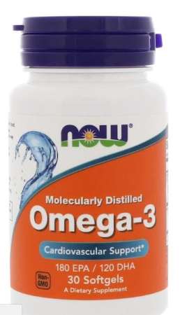 สินค้าใหม่ยอดนิยม ‎ Now Foods, Omega-3, Molecularly Distilled, 30 Softgels
น้ำมันปลา โอเมก้า 3 บำรุงสมอง Hot Hit