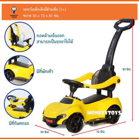 มาแล้ว Monkey Toys รถขาไถมีด้ามเข็น 337 นำเข้า
