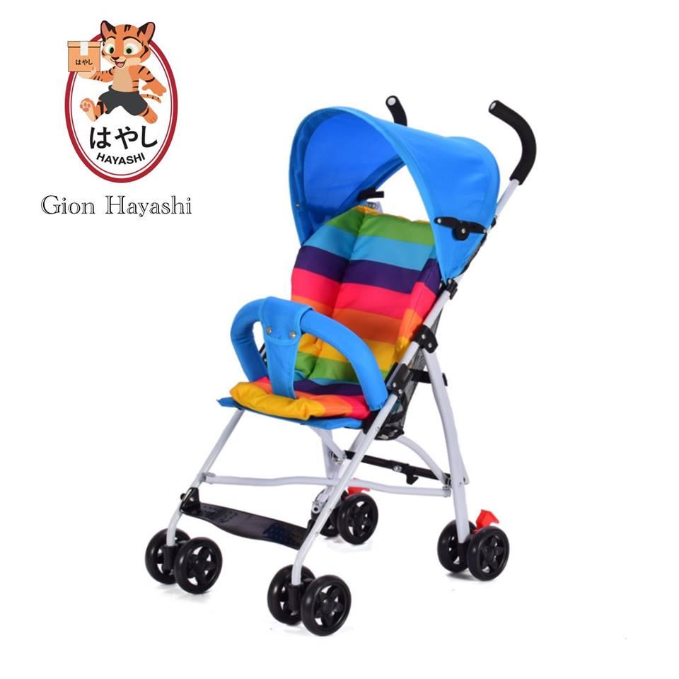 Hayashi - รถเข็นเด็กพับได้ Baby Stroller ( สีฟ้า )