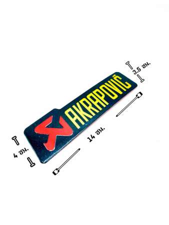 Akrapovic สติ๊กเกอร์ทนความร้อน เคลือบฟิล์มกันรอย(ลอกทิ้งได้)