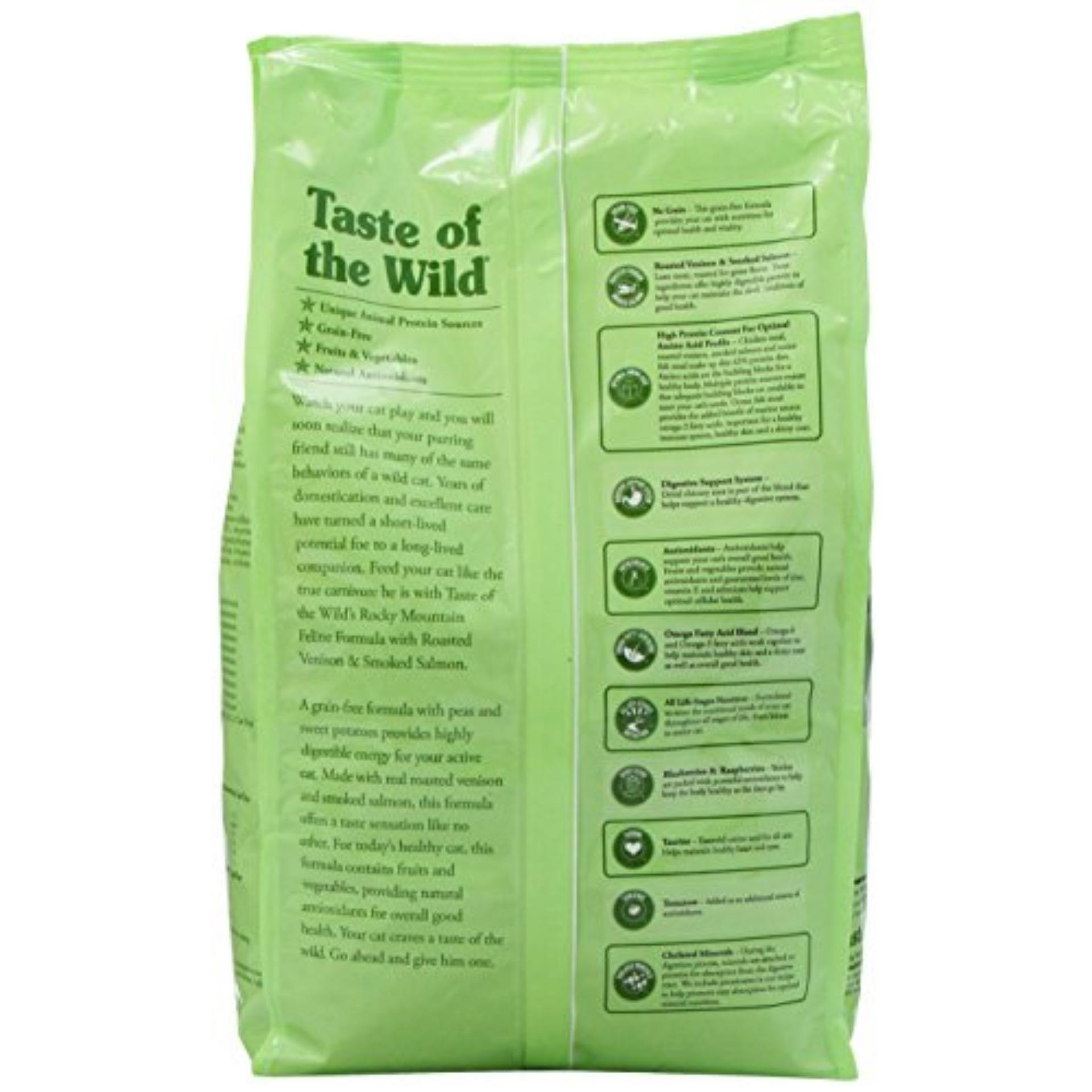 Taste Of The Wild Rocky Mountain อาหารแมว สูตรเนื้อกวางย่างและแซลมอนรม