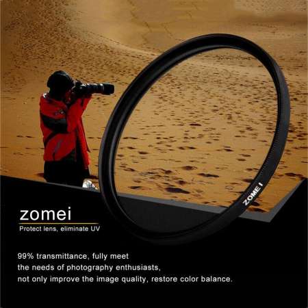 สำหรับ zomei 49 52 55 58 62 67 72 77 82mm กรอง UV กล้องกรอบมาตรฐาน