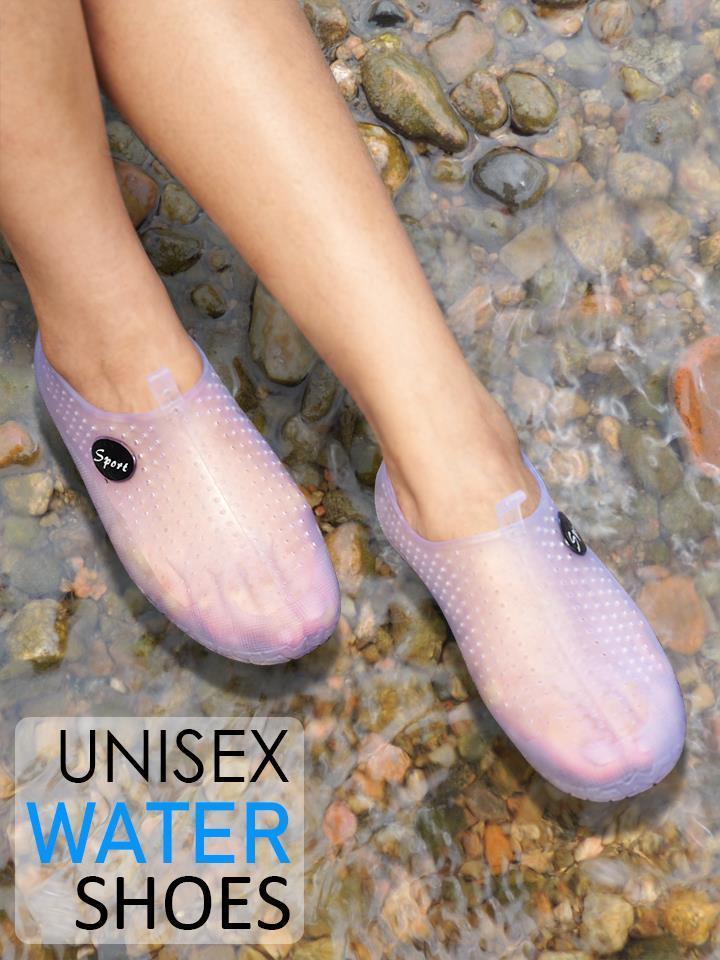 รองเท้ากีฬาทางน้ำ รองเท้าลำลอง สำหรับทะเล น้ำตก และทุกสถานที่ สีใส