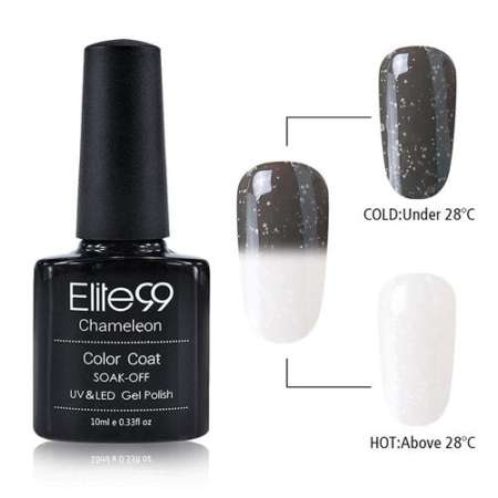 สีเจล Elite99 สีใหม่ Snowy เปลี่ยนสี่ตามอุณหภูมิ   ขนาด 10 ml.