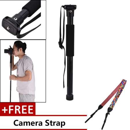 Retractable Camera Stand Stabilizer Mono Pod Photography Standing for DSLR and DV - intl